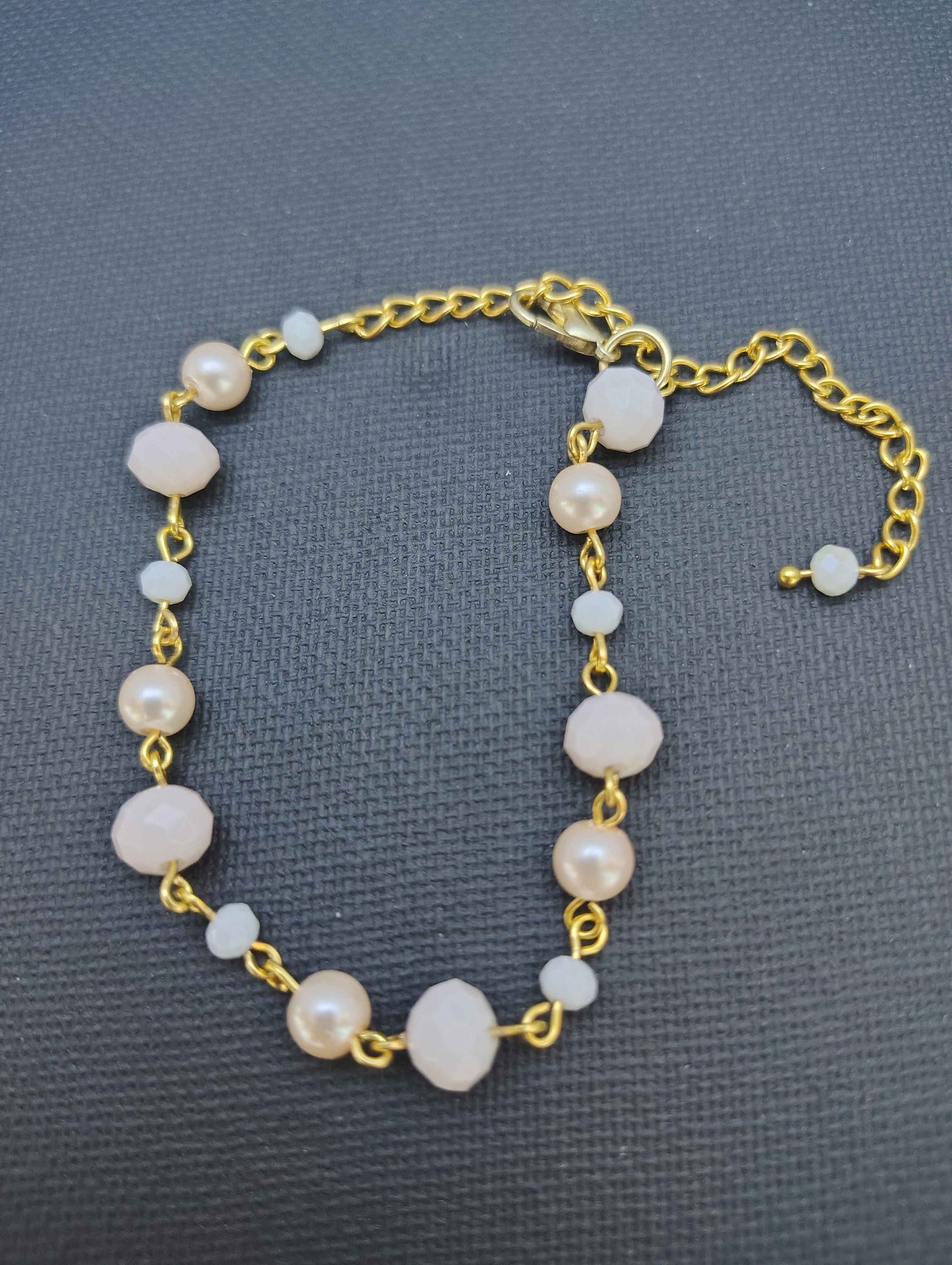Pink and Gold Bracelet
