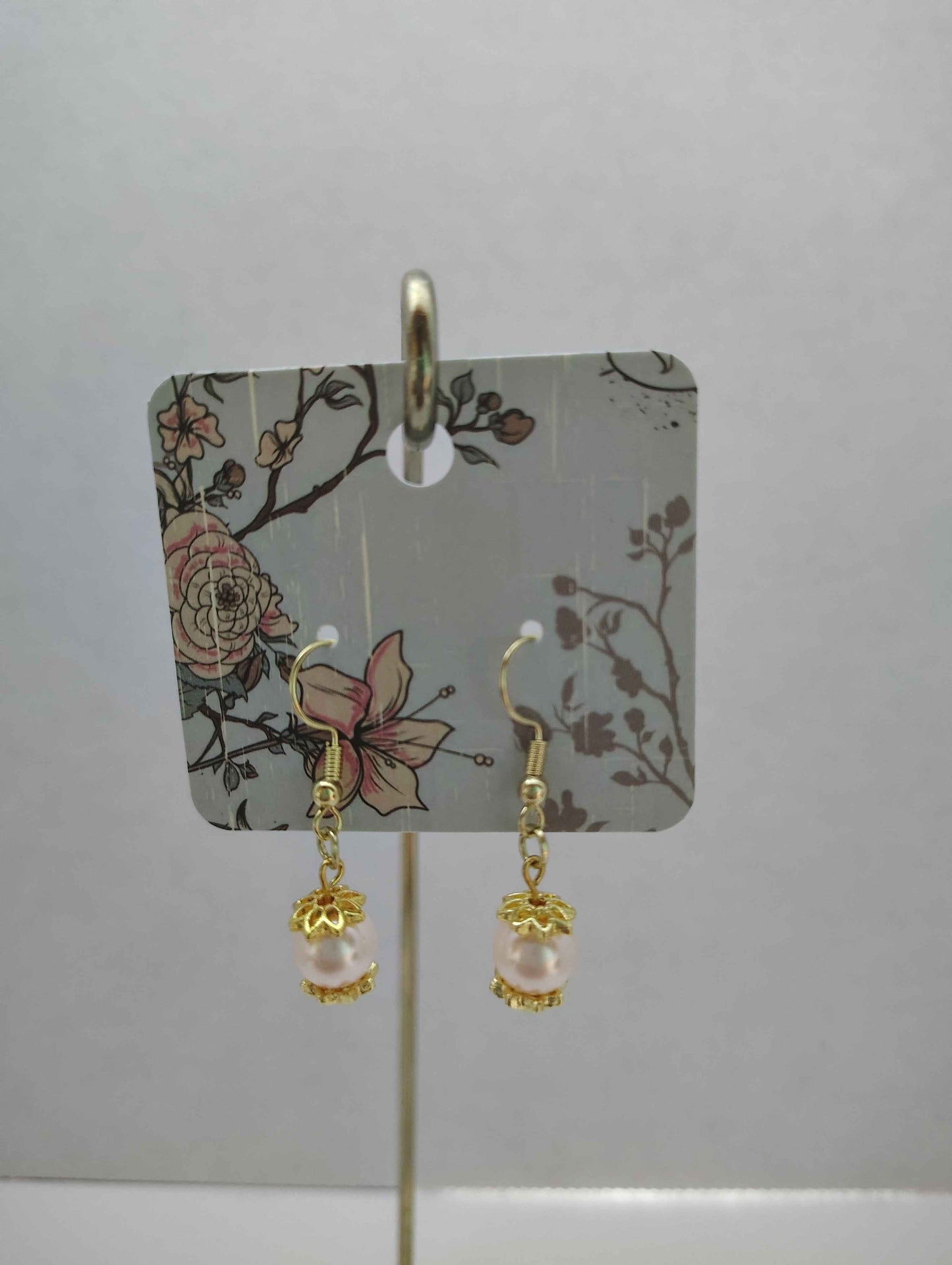 Pink Pearl Earrings