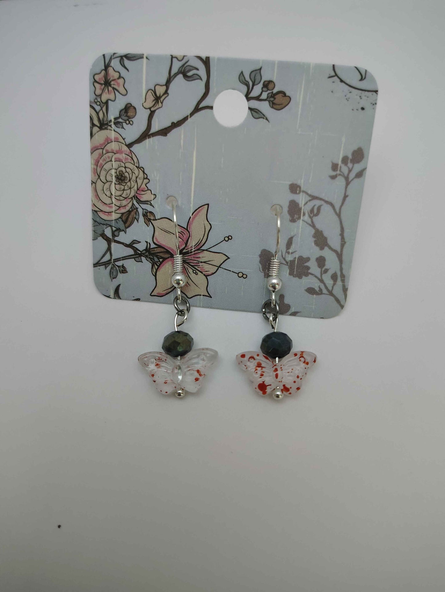 Speckled Butterfly Earrings