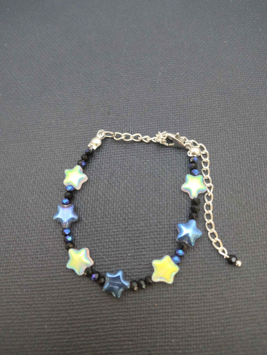 Blue and White Star Bracelet