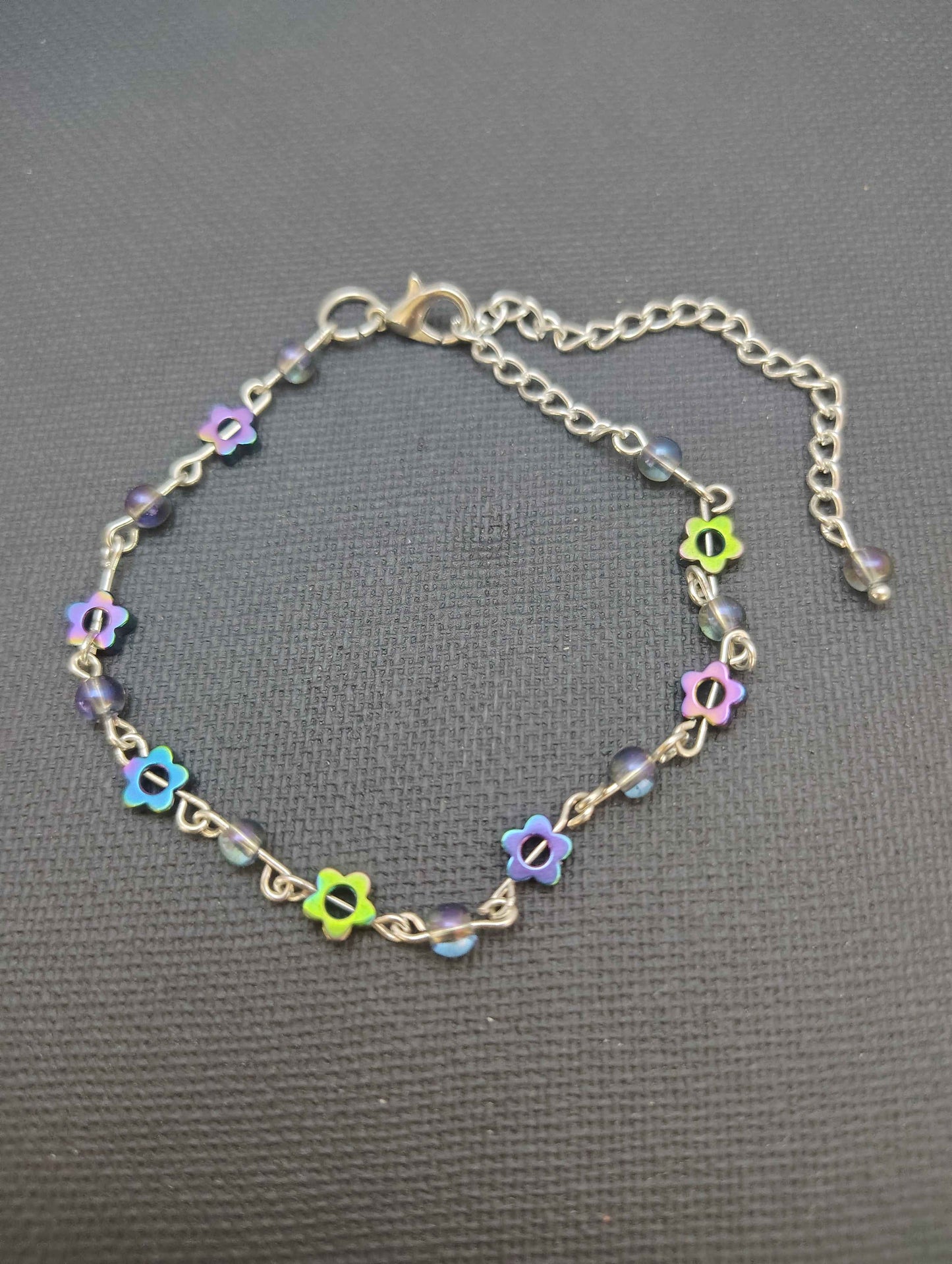 Iridescent Flower Bracelet