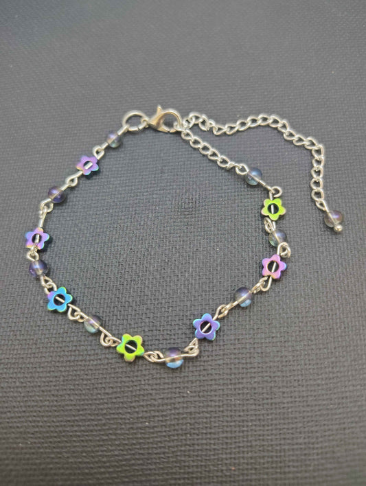 Iridescent Flower Bracelet