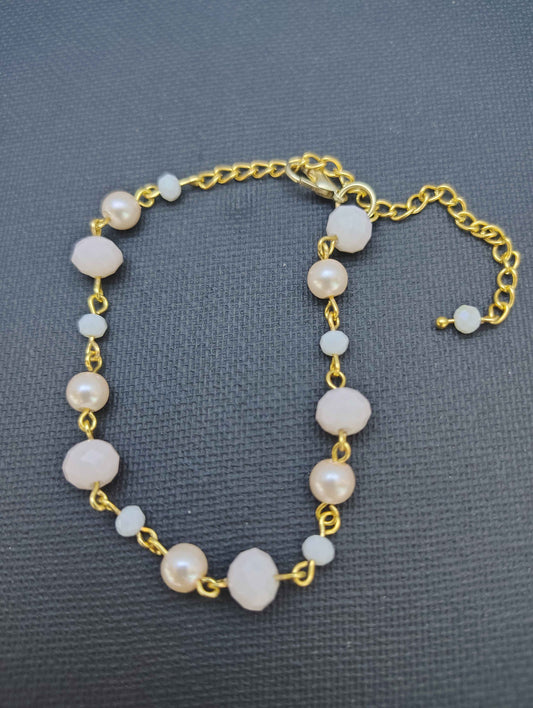 Pink and Gold Bracelet