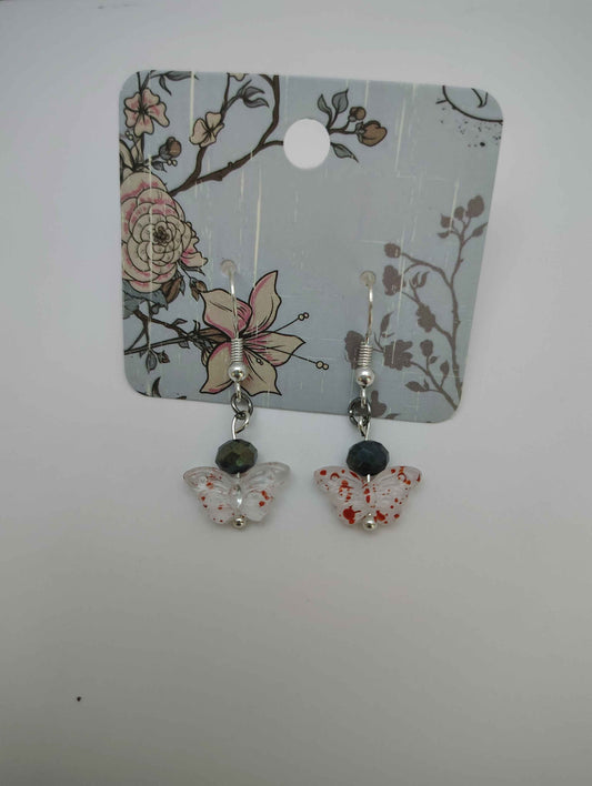 Speckled Butterfly Earrings