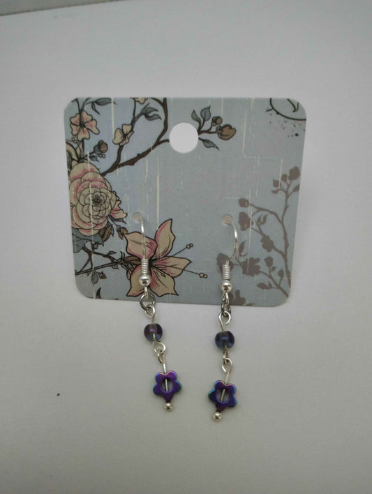 Iridecent Flower Earrings