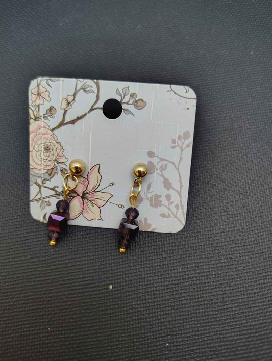 Irridescent Purple Earrings