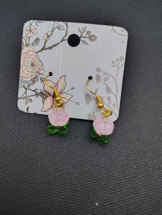Pink Fairy Pumpkin Earrings